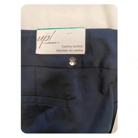 Up Thincredible Fit Blue Full Length Slim Tummy Control Pants Size 12 - Picture 6 of 8